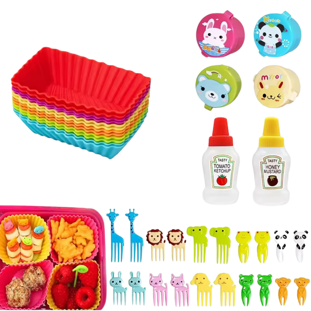 Pack moules à muffins réutilisables & accessoires ludiques