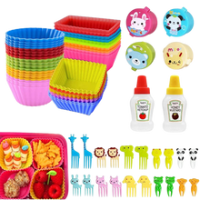 Charger l&#39;image dans la galerie, Pack moules à muffins réutilisables &amp; accessoires ludiques
